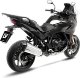 Auspuffendrohr Ohne Geräuschzulassung Lv-12 R Edelstahl Endkappe Carbon Fiber - Leovince Kompatibel Mit Honda Nt 1100 (2025-2026)