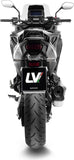 Auspuffendstück Mit Geräuschzulassung Lv-12 R Edelstahl Endkappe Carbon Fiber - Leovince Kompatibel Mit Honda Nt 1100 (2025-2026)