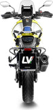 Auspuffendstück Mit Geräuschzulassung Lv-12 R Edelstahl Schwarz Endkappe Carbon Fiber - Leovince Kompatibel Mit Suzuki V-Strom 1050 Abs - Xt (2020-2024)