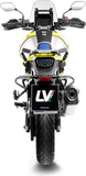 Auspuffendrohr Ohne Geräuschzulassung Lv-12 R Edelstahl Endkappe Carbon Fiber - Leovince Kompatibel Mit Suzuki V-Strom 1050 De - Se (2025-2026)