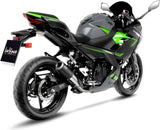 Auspuffendrohr Ohne Geräuschzulassung Lv Corsa Edelstahl Schwarz Endkappe Edelstahl - Leovince Kompatibel Mit Kawasaki Ninja 500 - Se (2024-2026)