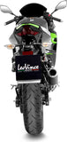 Exhaust Tip Without Sound Certification Lv Corsa Carbon Fiber Stainless Steel End Cap - Leovince Compatible With Kawasaki Z 500 - Se (2024-2026)