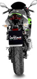 Auspuffendrohr Ohne Geräuschzulassung Lv Corsa S Titan Endkappe Edelstahl - Leovince Kompatibel Mit Kawasaki Ninja 400 (2018-2021)