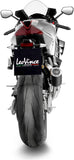 Exhaust Tip Without Sound Certification Lv Corsa S Steel Black Stainless Steel End Cap - Leovince Compatible With Aprilia Tuono V4 1100 Factory (2019-2020)