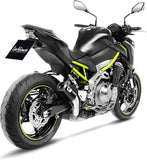 Auspuffendrohr Ohne Geräuschzulassung Lv Corsa Carbon Fiber Endkappe Edelstahl - Leovince Kompatibel Mit Kawasaki Z 900 A2 (2025-2026)