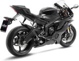 Auspuffendrohr Ohne Geräuschzulassung Lv Corsa Carbon Fiber Endkappe Edelstahl - Leovince Kompatibel Mit Yamaha Yzf-R6 (2006-2021)
