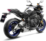 Exhaust Tip Without Sound Certification Lv Corsa Steel Black Stainless Steel End Cap - Leovince Compatible With Yamaha Fz-10 - Sp (2022-2025)