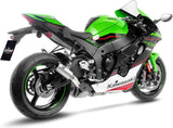 Auspuffendrohr Ohne Geräuschzulassung Lv Corsa Titan Endkappe Edelstahl - Leovince Kompatibel Mit Kawasaki Zx 10R Ninja (2016-2020)