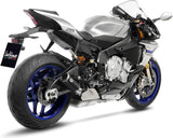 Auspuffendrohr Ohne Geräuschzulassung Lv Corsa Edelstahl Schwarz Endkappe Edelstahl - Leovince Kompatibel Mit Yamaha Yzf-R1 - M 1000 (2020-2025)