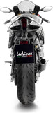Auspuffendrohr Ohne Geräuschzulassung Lv Corsa Carbon Fiber Endkappe Edelstahl - Leovince Kompatibel Mit Yamaha Yzf-R1 - M 1000 (2017-2019)