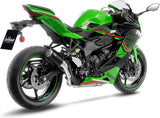 Auspuffendrohr Ohne Geräuschzulassung Lv Corsa S Edelstahl Schwarz Endkappe Edelstahl - Leovince Kompatibel Mit Kawasaki Zx 4Rr Ninja (2024-2026)