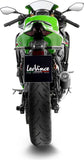 Auspuffendrohr Ohne Geräuschzulassung Lv Corsa S Edelstahl Schwarz Endkappe Edelstahl - Leovince Kompatibel Mit Kawasaki Zx 4R (2024-2026)