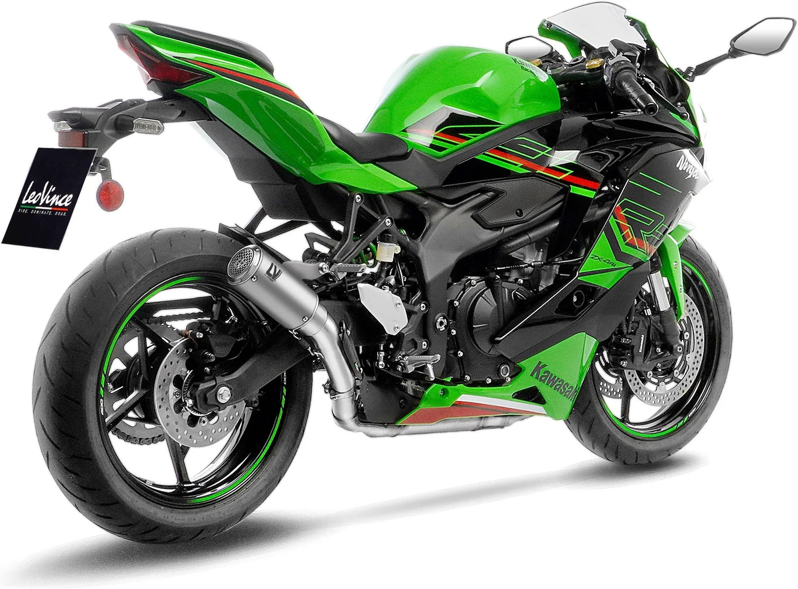 Auspuffendrohr Ohne Geräuschzulassung Lv Corsa S Titan Endkappe Edelstahl - Leovince Kompatibel Mit Kawasaki Zx 4R (2024-2026)