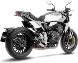Auspuffendrohr Ohne Geräuschzulassung Lv Corsa Carbon Fiber Endkappe Edelstahl - Leovince Kompatibel Mit Honda Cb 1000 R Neo Sports Café (2018-2024)