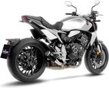 Auspuffendstück Mit Geräuschzulassung Lv Corsa S Edelstahl Schwarz Endkappe Edelstahl - Leovince Kompatibel Mit Honda Cb 1000 R Neo Sports Café (2018-2024)