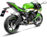 Exhaust Tip Without Sound Certification Lv Corsa S Steel Black Stainless Steel End Cap - Leovince Compatible With Kawasaki Zx 6R Ninja (2019-2020)