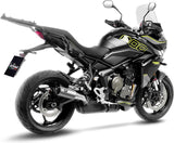 Auspuffendrohr Ohne Geräuschzulassung Lv Corsa Titan Endkappe Edelstahl - Leovince Kompatibel Mit Triumph Tiger 800 Sport (2024-2026)