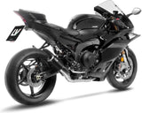 Komplette Auspuffanlage Ohne Katalysator Und Ohne Geräuschzulassung Lv Corsa Edelstahl Schwarz Endkappe Edelstahl - Leovince Kompatibel Mit Yamaha Yzf-R9 900 (2025-2026)