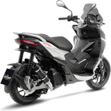 Komplette Auspuffanlage Ohne Katalysator Und Ohne Geräuschzulassung Gp Corsa Evo Carbon Fiber - Leovince Kompatibel Mit Aprilia Sr Gt 125 - Sport (2022-2024)