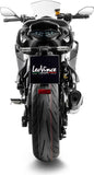 Auspuffendrohr Ohne Geräuschzulassung Lv-14 R Edelstahl Endkappe Carbon Fiber - Leovince Kompatibel Mit Kawasaki Ninja 1000 Sx (2025-2026)
