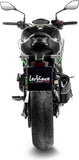 Auspuffendstück Mit Geräuschzulassung Lv-14 R Edelstahl Schwarz Endkappe Carbon Fiber - Leovince Kompatibel Mit Kawasaki Z 900 (2020-2024)