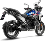 Auspuffendstück Mit Geräuschzulassung Lv-14 Edelstahl Schwarz Endkappe Carbon Fiber - Leovince Kompatibel Mit Bmw R 1300 Gs Adventure (2024-2026)