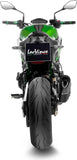 Auspuffendstück Mit Geräuschzulassung Lv-14 R Edelstahl Schwarz Endkappe Carbon Fiber - Leovince Kompatibel Mit Kawasaki Z 900 A2 (2018-2024)