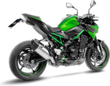 Exhaust Tip With Noise Certification Lv-14 R Titanium Carbon Fiber End Cap - Leovince Compatible With Kawasaki Z 900 A2 (2018-2024)