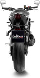 Komplette Auspuffanlage Ohne Katalysator Und Ohne Geräuschzulassung Lv-14 R Edelstahl Schwarz Endkappe Carbon Fiber - Leovince Kompatibel Mit Triumph Street Triple 765 R - Rs (2023-2024)