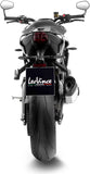 Komplette Auspuffanlage Ohne Katalysator Und Ohne Geräuschzulassung Lv-14 R Titan Endkappe Carbon Fiber - Leovince Kompatibel Mit Triumph Street Triple 765 A2 (2023-2024)
