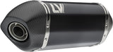 Exhaust Tip Without Sound Certification Lv-14 Steel Black Carbon Fiber End Cap - Leovince Compatible With Bmw F 850 Gs - Adventure (2018-2024)