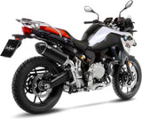 Auspuffendstück Mit Geräuschzulassung Lv-14 Edelstahl Schwarz Endkappe Carbon Fiber - Leovince Kompatibel Mit Bmw F 900 Gs - Adventure (2024-2026)