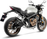 Complete Exhaust System Without Catalytic Converter And Without Sound Certification Lv-14 R Steel Black Carbon Fiber End Cap - Leovince Compatible With Honda Cb 650 R Neo Sports Café (2019-2026)