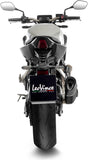 Complete Exhaust System Without Catalytic Converter And Without Sound Certification Lv-14 R Steel Black Carbon Fiber End Cap - Leovince Compatible With Honda Cb 650 R Neo Sports Café (2019-2026)