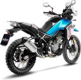 Auspuffendstück Mit Geräuschzulassung Lv-14 Edelstahl Endkappe Carbon Fiber - Leovince Kompatibel Mit Cfmoto 450 Mt (2025-2026)