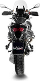 Auspuffendstück Mit Geräuschzulassung Lv-14 Edelstahl Schwarz Endkappe Carbon Fiber - Leovince Kompatibel Mit Moto Guzzi Stelvio (2024-2026)