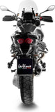 Auspuffendstück Mit Geräuschzulassung Lv-14 Edelstahl Endkappe Carbon Fiber - Leovince Kompatibel Mit Moto Guzzi Stelvio (2024-2026)