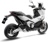 Auspuffendstück Mit Geräuschzulassung Lv-14 R Edelstahl Schwarz Endkappe Carbon Fiber - Leovince Kompatibel Mit Honda Forza 750 (2025-2026)