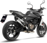 Auspuffendrohr Ohne Geräuschzulassung Lv-14 Edelstahl Endkappe Carbon Fiber - Leovince Kompatibel Mit Husqvarna Svartpilen 801 (2024-2026)