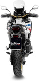 Auspuffendrohr Ohne Geräuschzulassung Lv-14 Edelstahl Schwarz Endkappe Carbon Fiber - Leovince Kompatibel Mit Honda Crf 1100 L Africa Twin (2024-2026)