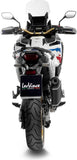 Exhaust Tip With Noise Certification Lv-14 Steel Black Carbon Fiber End Cap - Leovince Compatible With Honda Crf 1100 L Africa Twin Dct (2024-2026)