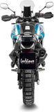 Auspuffendrohr Ohne Geräuschzulassung Lv-14 Edelstahl Schwarz Endkappe Carbon Fiber - Leovince Kompatibel Mit Ktm 890 Adventure L A2 - R (2021-2026)