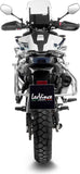 Exhaust Tip With Noise Certification Lv-14 Stainless Steel Carbon Fiber End Cap - Leovince Compatible With Cfmoto 800 Mt Explore (2025-2026)
