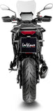 Komplette Abgasanlage Mit Katalysator Und Geräuschzulassung Lv-14 R Edelstahl Schwarz Endkappe Carbon Fiber - Leovince Kompatibel Mit Yamaha Tracer 9 Gt (2021-2024)