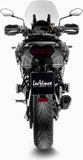 Auspuffendstück Mit Geräuschzulassung Lv-14 R Edelstahl Schwarz Endkappe Carbon Fiber - Leovince Kompatibel Mit Kawasaki Versys 1000 (2019-2024)