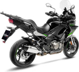 Auspuffendrohr Ohne Geräuschzulassung Lv-14 R Titan Endkappe Carbon Fiber - Leovince Kompatibel Mit Kawasaki Versys 1000 (2019-2024)