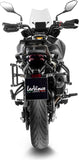 Auspuffendrohr Ohne Geräuschzulassung Lv-14 Edelstahl Schwarz Endkappe Carbon Fiber - Leovince Kompatibel Mit Benelli Trk 702 - X (2023-2024)