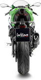 Auspuffendrohr Ohne Geräuschzulassung Lv-14 R Edelstahl Schwarz Endkappe Carbon Fiber - Leovince Kompatibel Mit Kawasaki Zx 6R Ninja (2024-2026)