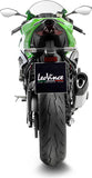 Auspuffendstück Mit Geräuschzulassung Lv-14 R Edelstahl Endkappe Carbon Fiber - Leovince Kompatibel Mit Kawasaki Zx 6R Ninja (2024-2026)