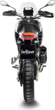 Auspuffendrohr Ohne Geräuschzulassung Lv-14 Edelstahl Schwarz Endkappe Carbon Fiber - Leovince Kompatibel Mit Aprilia Tuareg 660 (2022-2024)